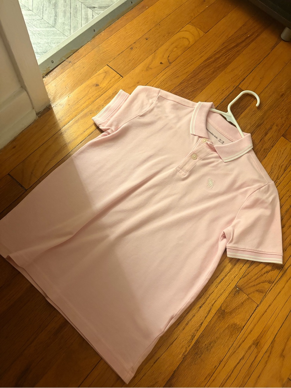 Abercrombie & Fitch Light Pink Polo Shirt